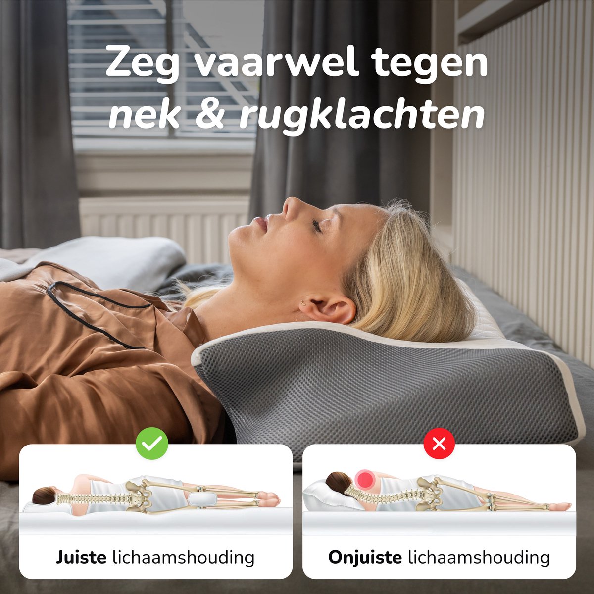 Snoozity Relief™ Steunkussen